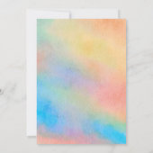 Whimsical Elephant and Balloons verjaardagsuitnodi Kaart (Achterkant)