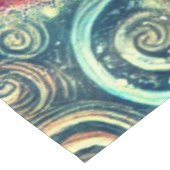 Whimsical Elephant at Night Blue Paarse Sterren Ma Tafelkleed (Gekanteld)