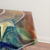 Whimsical Elephant at Night Blue Paarse Sterren Ma Tafelkleed (Voorbeeld)