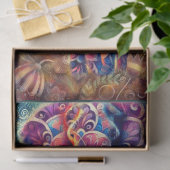 Whimsical Elephant at Night Stars Moon Decoupage Tissuepapier (Geschenk)