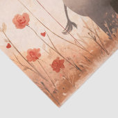 Whimsical Elephant Calf Valentijn Decoupage Tissuepapier (Detail)