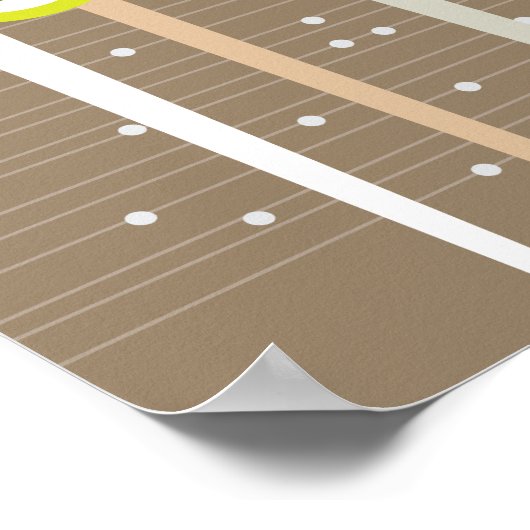 Whimsical Elephant Family in Forest & Red Sun Poster (Hoek)