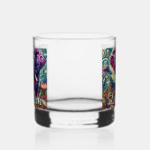 Whimsical Elephant Night Stars Maan gepersonalisee Whisky Glas (Links)
