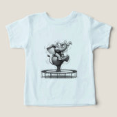 Whimsical Elephant on Trampoline – Cute Playful (Design voorkant)