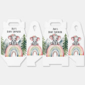 Whimsical Elephant Rainbow Baby shower Bedankdoosjes (Ongevouwen)