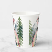 Whimsical Elephant Rainbow Baby shower Papieren Bekers (Links)