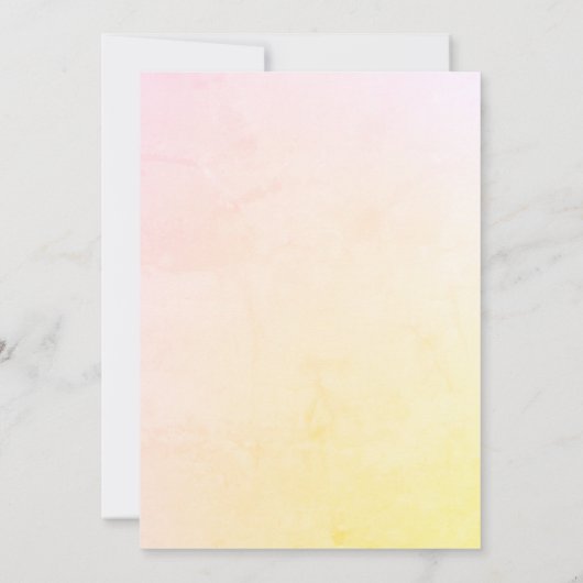 Whimsical Elephant Sip & See Kaart (Achterkant)