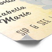 Whimsical Elephant Sip & See Party Poster (Hoek)