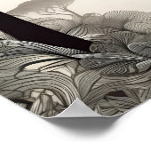 Whimsical Elephant Sketch - Zwart & Wit met een Poster (Hoek)