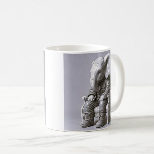 Whimsical Elephant Suit Koffiemok (Voorkant rechts)