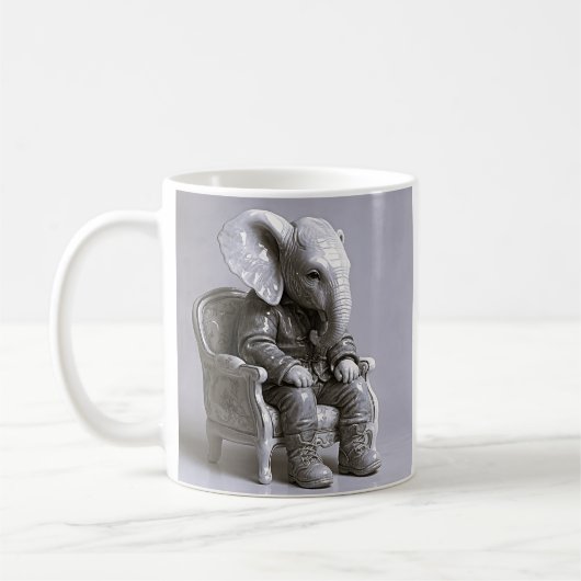 Whimsical Elephant Suit Koffiemok (Links)