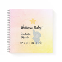 Whimsical Elephant Welcome Baby Advice & Wishes