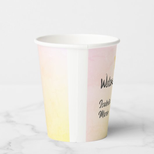 Whimsical Elephant Welcome Baby Papieren Bekers (Rechts)