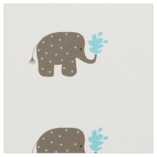 Whimsical Elephants Stof (Close Up)