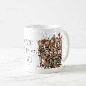 Whimsical Eleven Pipers Piping Kerstmis 11oz Koffiemok (Voorkant rechts)
