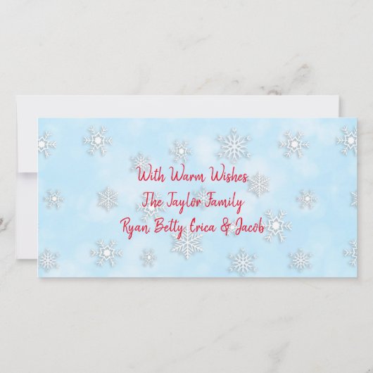 Whimsical Elf en Gingerbread House Kerstmis Kaart (Achterkant)