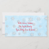 Whimsical Elf en Gingerbread House Kerstmis Kaart (Achterkant)