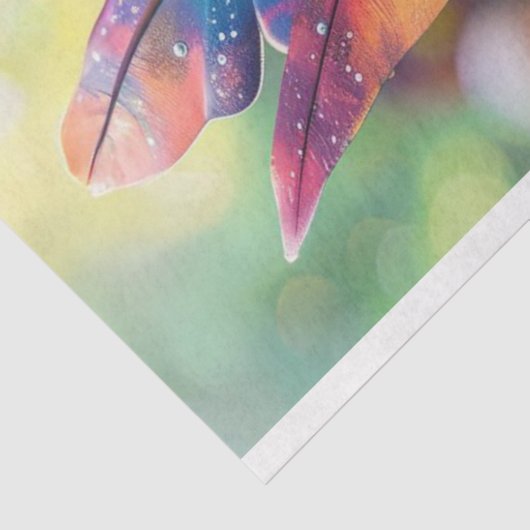 Whimsical Elf Fairy Veelkleurige Decoupage Tissuepapier (Detail)