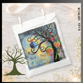 Whimsical Elf Gender Reveal Baby Shower Custom Bedankzakje