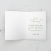 Whimsical Elf Girl Photo Christmas Card | Green Feestdagen Kaart (Binnen)
