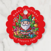 Whimsical Elf Holiday Party Bedankjes Labels (Voorkant)