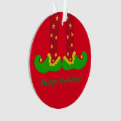 Whimsical Elf Legs kerstversiering Ornament (voorkant)