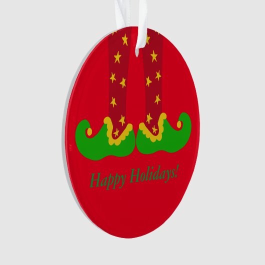 Whimsical Elf Legs kerstversiering Ornament (voorkant)