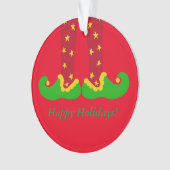 Whimsical Elf Legs kerstversiering Ornament (voorkant)