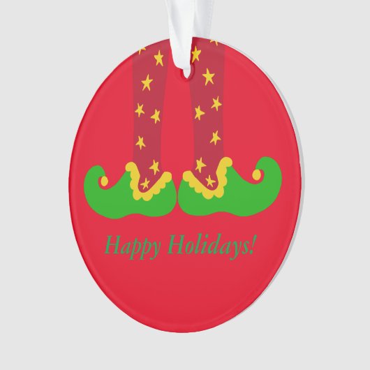 Whimsical Elf Legs kerstversiering Ornament (voorkant)