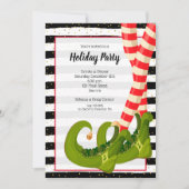 Whimsical Elf Legs Vakantie Kerstfeest Kaart (Voorkant)