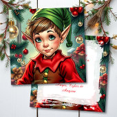 Whimsical Elf | Personalized Christmas Feestdagenkaart