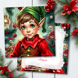 Whimsical Elf | Persoonlijke Kerstmis Feestdagenkaart