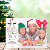 Whimsical Elf SEASON OM JOLLY TE ZIJN Feestdagenkaart