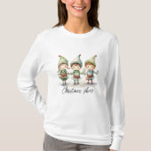 Whimsical Elves Christmas Vibes T-shirt (Voorkant)
