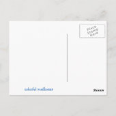 Whimsical en Artsy Mailboxes Briefkaart (Achterkant)