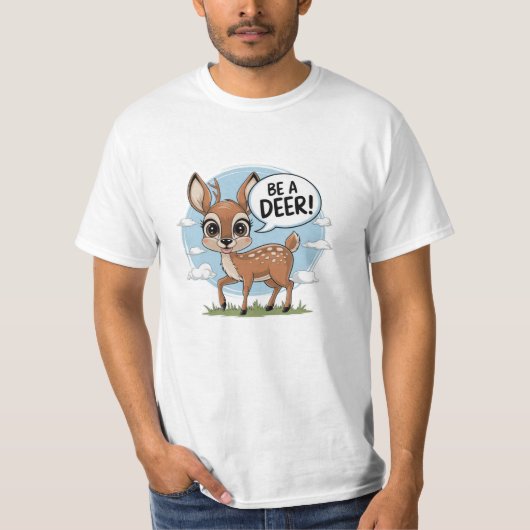 Whimsical en Bold Deer Lover Graphics T-shirt (Voorkant)