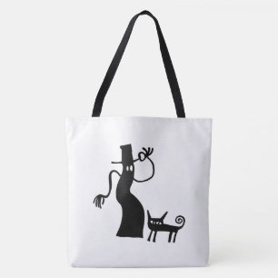 Whimsical en Cat Tote Bag