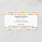 Whimsical en Colorful Bakery Visitekaartje (Achterkant)