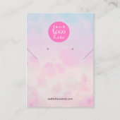 Whimsical en dromerig In Pastel Oorbel Display Visitekaartje (Voorkant)