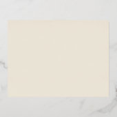 Whimsical en Elegant Folie Detail Enclosure Card Folie Uitnodiging Briefkaart (Achterkant)