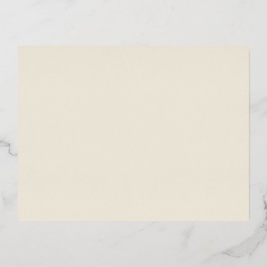 Whimsical en Elegant Folie Detail Enclosure Card Folie Uitnodiging Briefkaart (Achterkant)