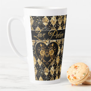Whimsical en Elegant Gothic Love Potion Latte Mok