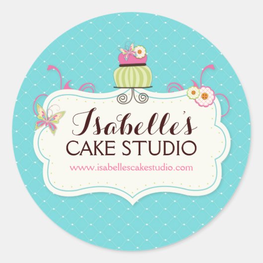 Whimsical en Fun Cake Labels (Voorkant)