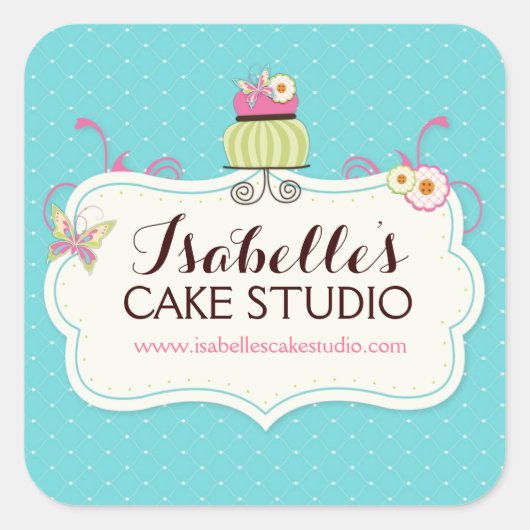 Whimsical en Fun Cake Labels (Voorkant)