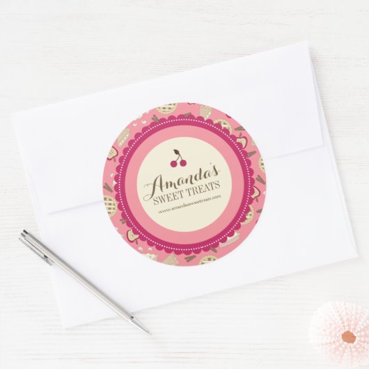 Whimsical en Fun Dessert Labels (Envelop)