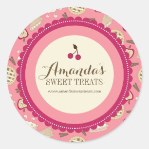 Whimsical en Fun Dessert Labels