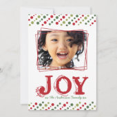 Whimsical- en Fun-kerstfotokaart Feestdagenkaart (Voorkant)