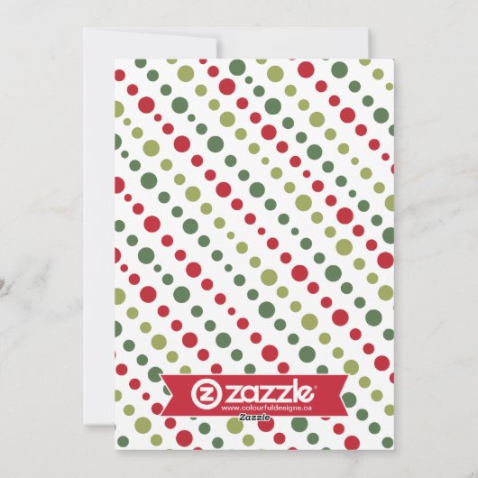 Whimsical- en Fun-kerstfotokaart Feestdagenkaart (Achterkant)