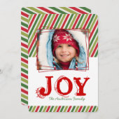 Whimsical- en Fun-kerstfotokaart Feestdagenkaart (Voorkant / Achterkant)