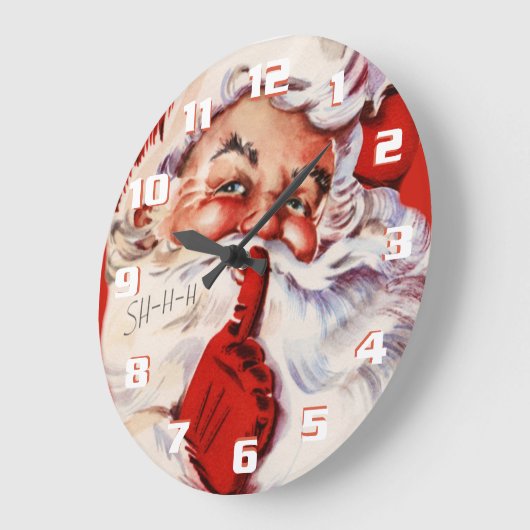 Whimsical en Fun Santa Grote Klok (Hoek)